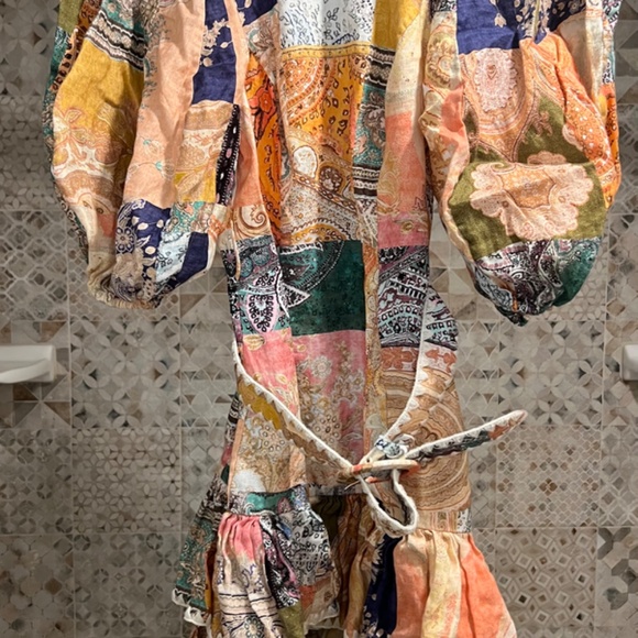 Zimmermann Anneke Ruffle Hem Mini Dress - Picture 5 of 6